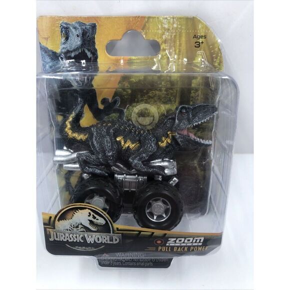 Jurassic World Dominion Zoom Riders Pull Back Power Indoraptor Dinosaur Racer - Picture 1 of 8